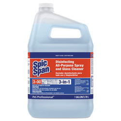 Spic and Span Professional Disinfecting All Purpose Spray & Glass Cleaner, 1 Gallon Bottle,