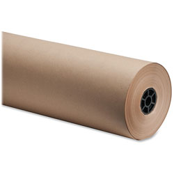 Sparco Bulk Wrapping Paper, 36"Wx800', 8 1/2" Diameter, Kraft