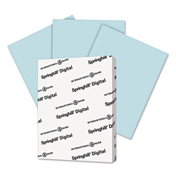 Springhill Digital Index Color Card Stock, 90lb, 8.5 x 11, Blue, 250/Pack