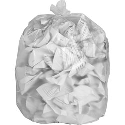 Private Brand High-density Resin Trash Bags, 40 in x 46 in, 16 mic, 250/CT, Clear