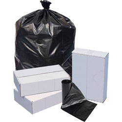 Special Buy Low Density Can Liners, 45 gal, 40 in Width x 46 in Length x 1.50 mil (38 Micron) Thickness, Black, Resin, 100/Carton, 20 Per Roll, Waste Disposal