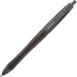 So-Mine Serve Berry Quick Dry Retract Gel Ink Pen - Medium Pen Point - 0.7 mm Pen Point Size - Retractable - Black Gel-based Ink - Black Barrel - 1 Each