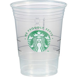 Starbucks Cold Cups, 16 fl oz, 1000/Carton, Clear, Green, Polypropylene, Cold Drink