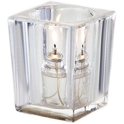 Sterno Signature Flameless Candle Holder, Clear