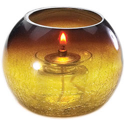 Sterno Roma Flameless Candle Holder, Amber