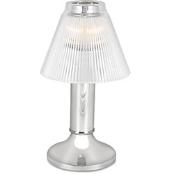 Sterno Paige Chrome Lamp with Duchess Shade