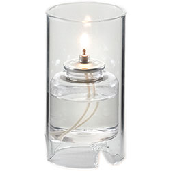 Sterno Nikola Flameless Candle Holder, Clear