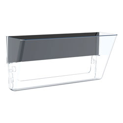Storex Unbreakable Magnetic Wall File, Letter/Legal, 16 x 7, Single Pocket, Clear