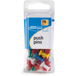 Swingline Push Pins, 75/CD, AST