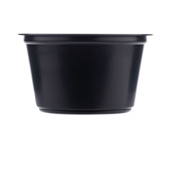 SupplyCaddy Portion Cups, 2 oz, Black, 2,500/Carton