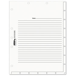 Tabbies Medical Chart Index Divider Sheets, 11 x 8.5, White, 400/Box