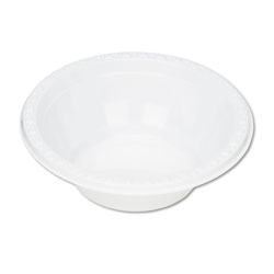 Tablemate Plastic Dinnerware, Bowls, 5oz, White, 125/Pack (TBL5244WH)