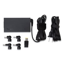 Targus Ultra-Slim Laptop Charger for Various Devices, 65W, Black