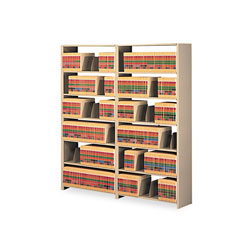 Tennsco Snap-Together Open Shelving Add-On, 36 in x 12 in, 6 Shelves, Beige