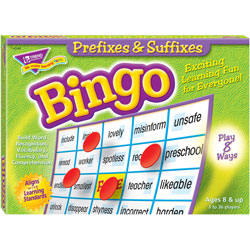 Trend Enterprises Game, Bingo, Prefixes and Suffixes, MI