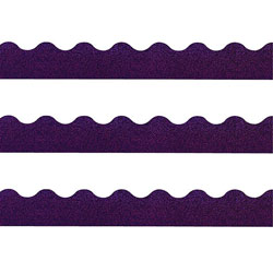 Trend Enterprises Terrific Trimmers Sparkle Border, 2 1/4 in x 39 in Panels, Purple, 10/Set