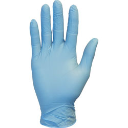 The Safety Zone Powder Free Blue Nitrile Gloves - Medium Size - Blue