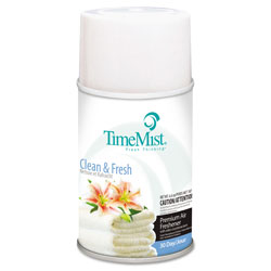 Timemist Premium Metered Air Freshener Refill, Clean N Fresh, 6.6 oz Aerosol (TMS1042771EA)