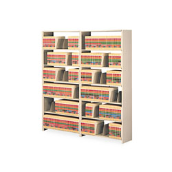 Tennsco Snap-Together Open Shelving Add-On, 48 in x 12 in, 6 Shelves, Beige