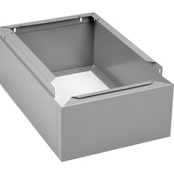 Tennsco Optional Locker Base, 12w x 18d x 6h, Medium Gray