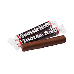 Tootsie Roll® Tub, Approximately 280 Individually Wrapped Rolls, 6.75 lb Tub