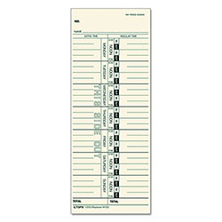 TOPS Time Clock Cards, Replacement for 10-800292/M-33, One Side, 3.5 x 9, 100/Pack