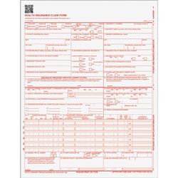 TOPS CMS 1500 Claim Form, Laser, 20 lb, 8-1/2 in x 11 in, 250/PK, 8PK, WE