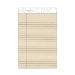 TOPS Prism + Colored Writing Pads, Narrow Rule, 50 Pastel Ivory 5 x 8 Sheets, 12/Pack