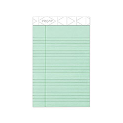 TOPS Prism + Writing Pads, Narrow Rule, 5 x 8, Pastel Green, 50 Sheets, 12/Pack