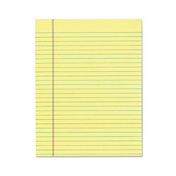 TOPS  inThe Legal Pad in Glue Top Pads, Wide/Legal Rule, 8.5 x 11, Canary, 50 Sheets, 12/Pack