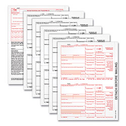 TOPS 1099-Div Tax Forms, Five-Part Carbonless, 5.5 x 8, 2/Page, (24) 1099s and (1) 1096 (TOP22973)