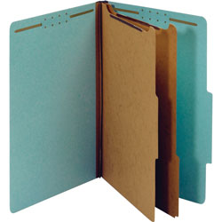 TOPS 2 1/2 in Expandable Recycled Classification Folder, Legal, Light Blue