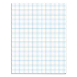 TOPS Cross Section Pads, Cross-Section Quadrille Rule (5 sq/in, 1 sq/in), 50 White 8.5 x 11 Sheets