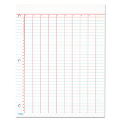 TOPS Data Pad with Numbered Column Headings, Data Chart Format, Wide/Legal Rule, 10 Columns, 50 White 8.5 x 11 Sheets (TOP3619)
