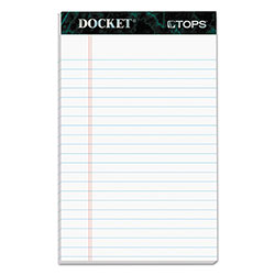 TOPS Docket Ruled Perforated Pads, Narrow Rule, 50 White 5 x 8 Sheets, 12/Pack (TOP63360)