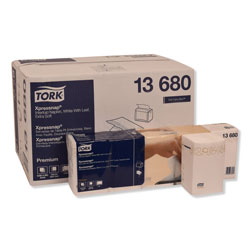Tork Premium Xpressnap Interfold Dispenser Napkins, 2-Ply,13x8.5, White,500/PK,8PK/CT