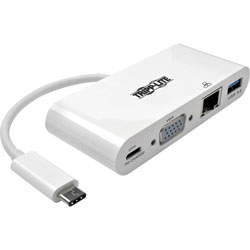 Tripp Lite Adapter, w/USB-A, USB-C to VGA