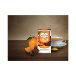 Twinings Soothe Decaf Orange and Star Anise Herbal Tea Bags, 0.07 oz Bag, 18/Box