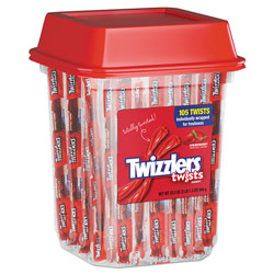 Twizzlers® Strawberry Twizzlers Licorice, Individually Wrapped, 2lb Tub