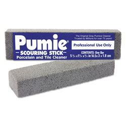 U.S. Pumice Scouring Stick, Pumie, Gray Pumice, 5 3/4 x 3/4 x 11/4, 12 per Box