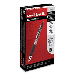 Uni-Ball 207 Mechanical Pencil, 0.7 mm, HB (#2), Black Lead, Black Barrel, Dozen
