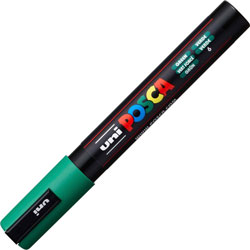 Uni-Ball Posca Paint Marker - Medium Marker Point - Green Water Based, Pigment-based Ink - 6 / Pack