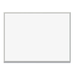 U Brands Magnetic Dry Erase Board with Aluminum Frame, 48 x 36, White Surface, Silver Frame
