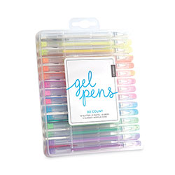 U Brands Gel Pen, Stick, Fine, Assorted Sizes, Assorted Ink and Barrel Colors, 30/Pack