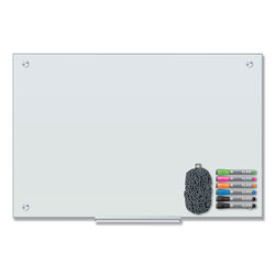 U Brands Magnetic Glass Dry Erase Board Value Pack, 36 x 24, White