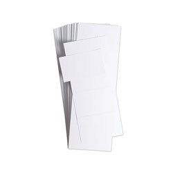 U Brands Data Card Replacement, 3 x 1.75, White, 500/Pack