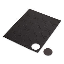 U Brands Heavy-Duty Board Magnets, Circles, Black, 0.75 in, 24/Pack