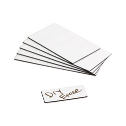 U Brands Dry Erase Magnetic Tape Strips, 2 in x 0.88 in, White, 25/Pack