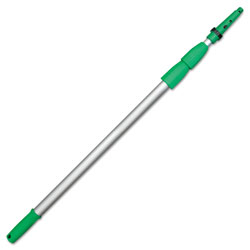 Unger Opti-Loc Aluminum Extension Pole, 14ft, Three Sections, Green/Silver (ED450UNGER)
