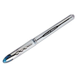 Uni-Ball VISION ELITE Stick Roller Ball Pen, 0.8mm, Blue-Black Ink, White/Blue Black Barrel (UBC61232)